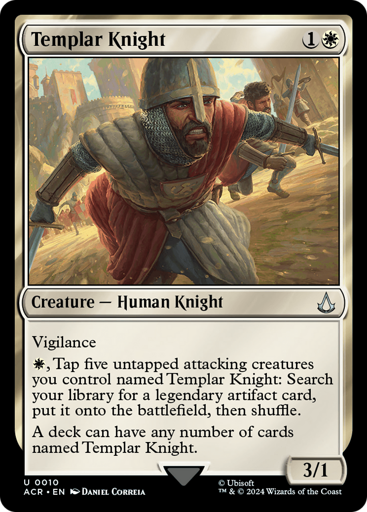 Templar Knight (ACR-010) [Assassin's Creed] MTG Single Wizards of the Coast