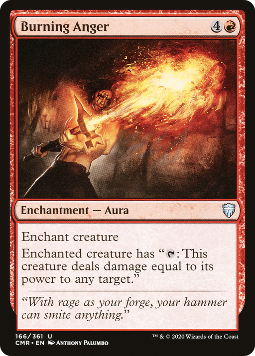 Burning Anger (CMR-166) [Commander Legends] MTG Single Wizards of the Coast