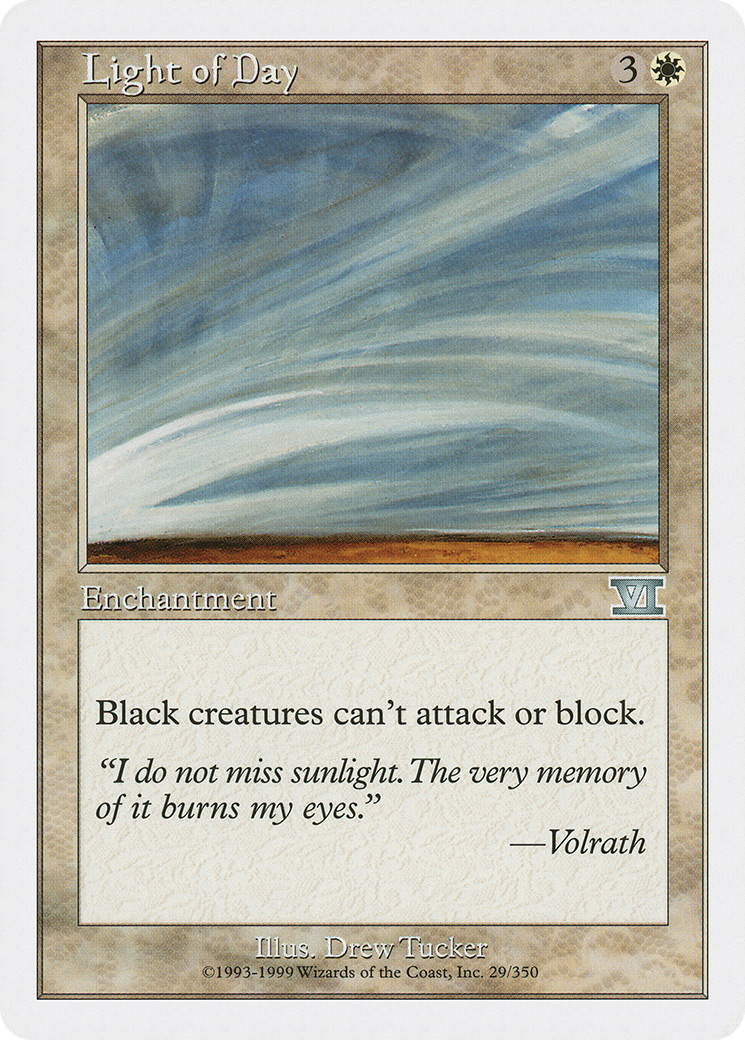 Light of Day (6ED-029) [Classic Sixth Edition] MTG Single Wizards of the Coast