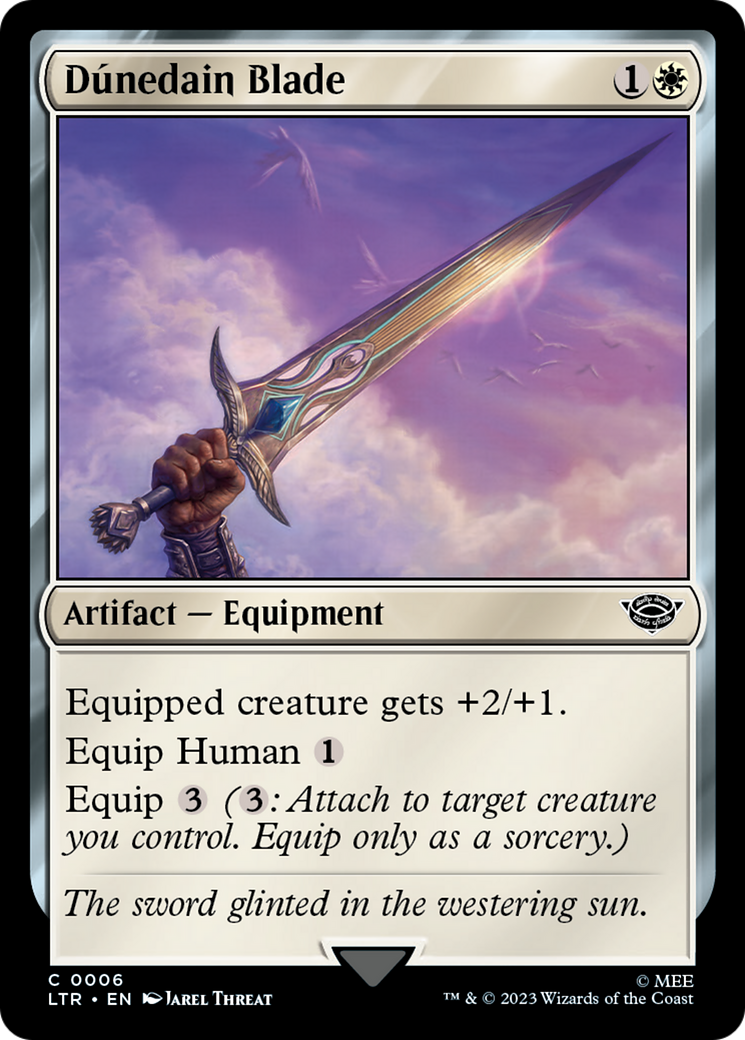 Dunedain Blade (LTR-006) [The Lord of the Rings: Tales of Middle-earth] MTG Single Wizards of the Coast