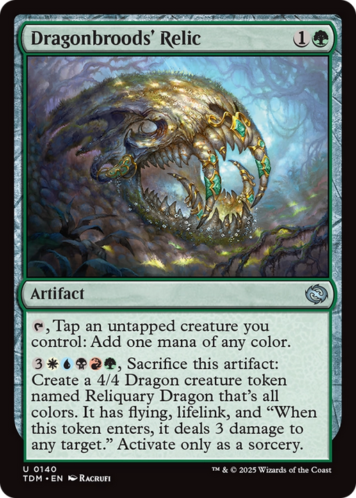 Dragonbroods' Relic (TDM-140) [Tarkir: Dragonstorm] Foil MTG Single Wizards of the Coast