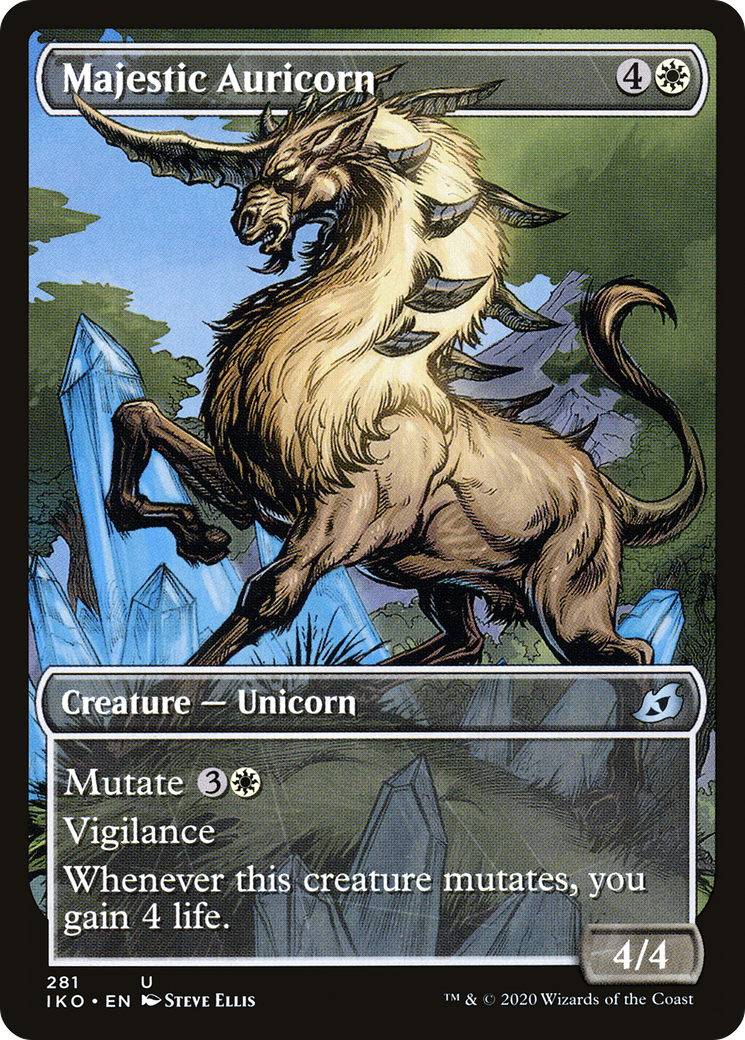 Majestic Auricorn (IKO-281) [Ikoria: Lair of Behemoths] (Showcase) Foil MTG Single Wizards of the Coast