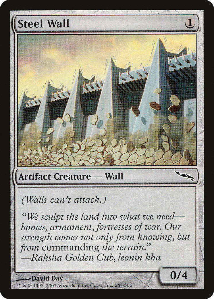 Steel Wall (MRD-248) [Mirrodin] Foil MTG Single Wizards of the Coast