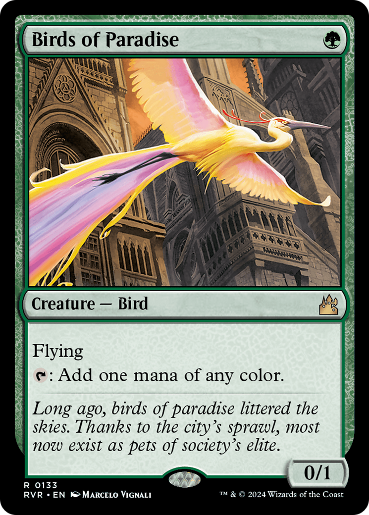 Birds of Paradise (RVR-133) [Ravnica Remastered] Foil MTG Single Wizards of the Coast