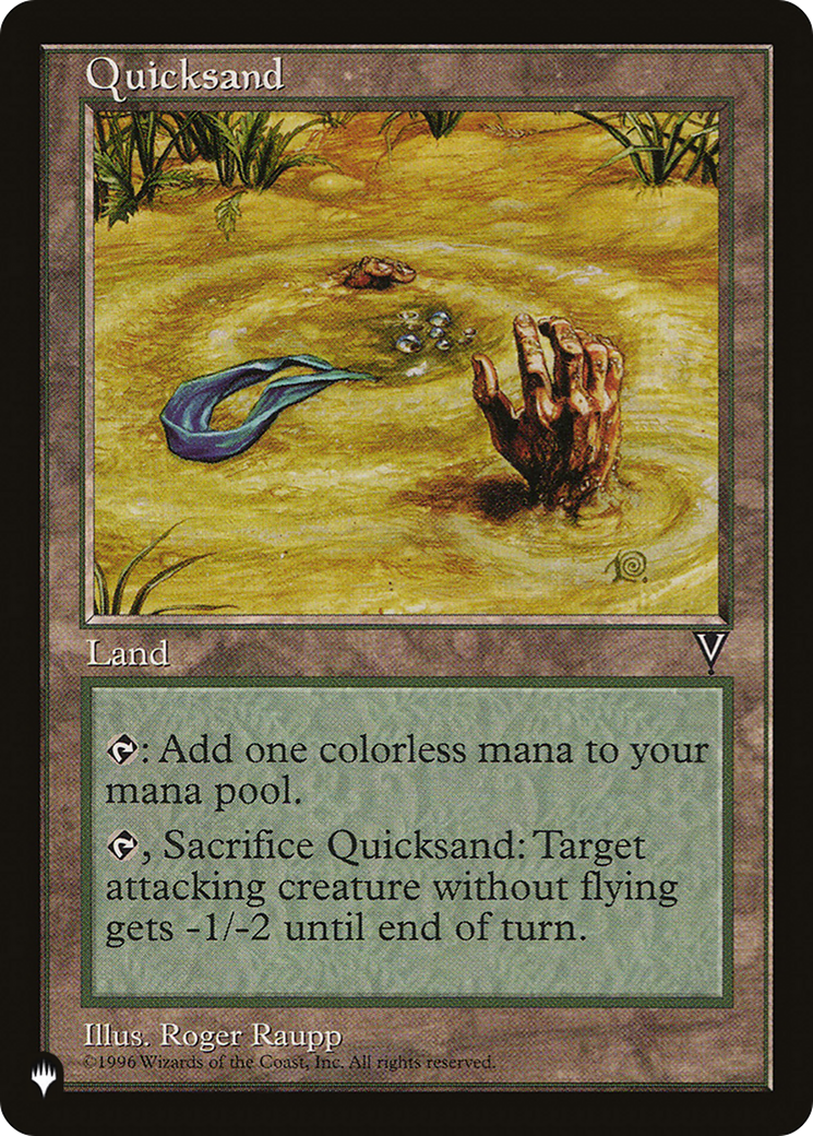 Quicksand (LIST-VIS-166) [Mystery Booster] The List MTG Single Wizards of the Coast