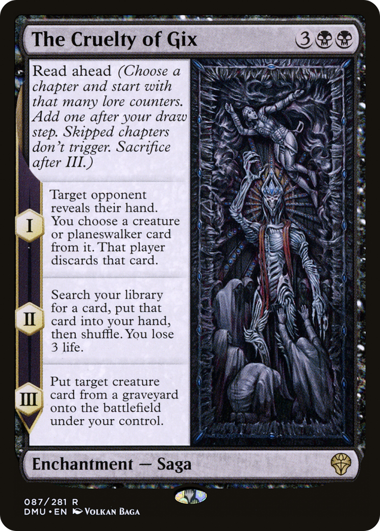 The Cruelty of Gix (DMU-087) [Dominaria United] MTG Single Wizards of the Coast