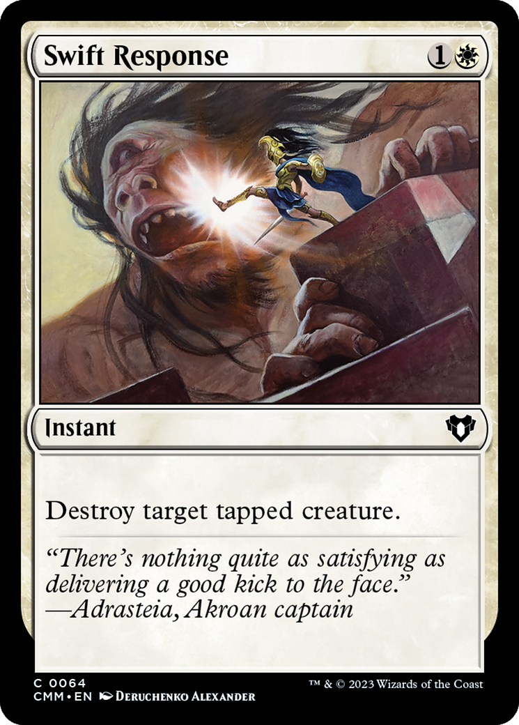 Swift Response (CMM-064) [Commander Masters] MTG Single Wizards of the Coast