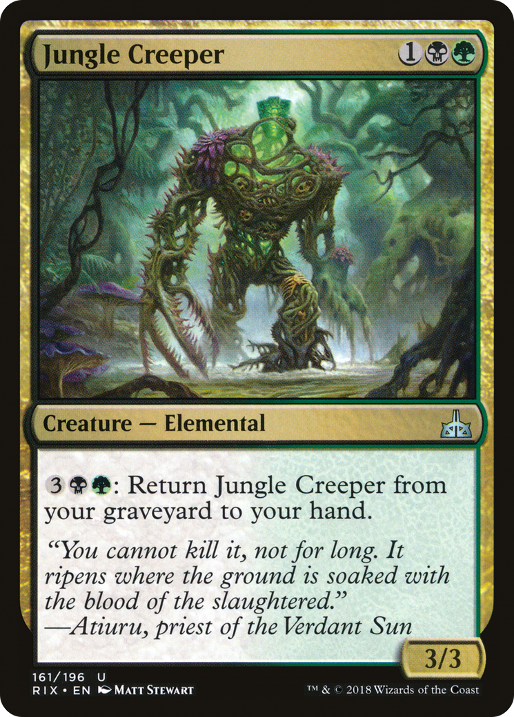 Jungle Creeper (RIX-161) [Rivals of Ixalan] Foil MTG Single Wizards of the Coast