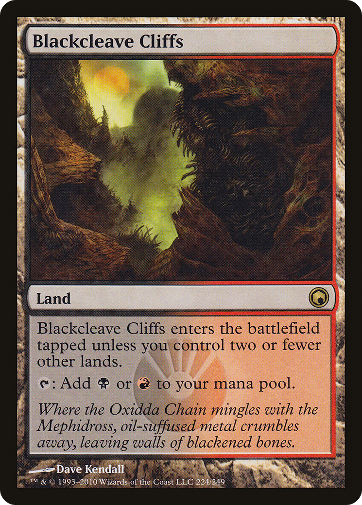 Blackcleave Cliffs (SOM-224) [Scars of Mirrodin] MTG Single Wizards of the Coast