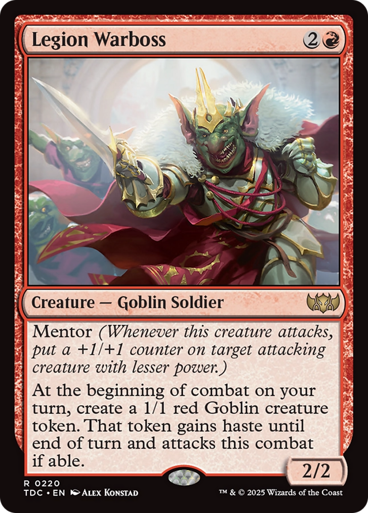 Legion Warboss (TDC-220) [Commander: Tarkir: Dragonstorm] MTG Single Wizards of the Coast