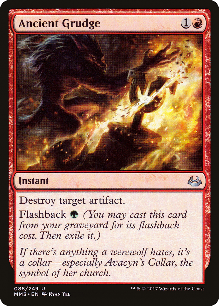 Ancient Grudge (MM3-088) [Modern Masters 2017] Foil MTG Single Wizards of the Coast