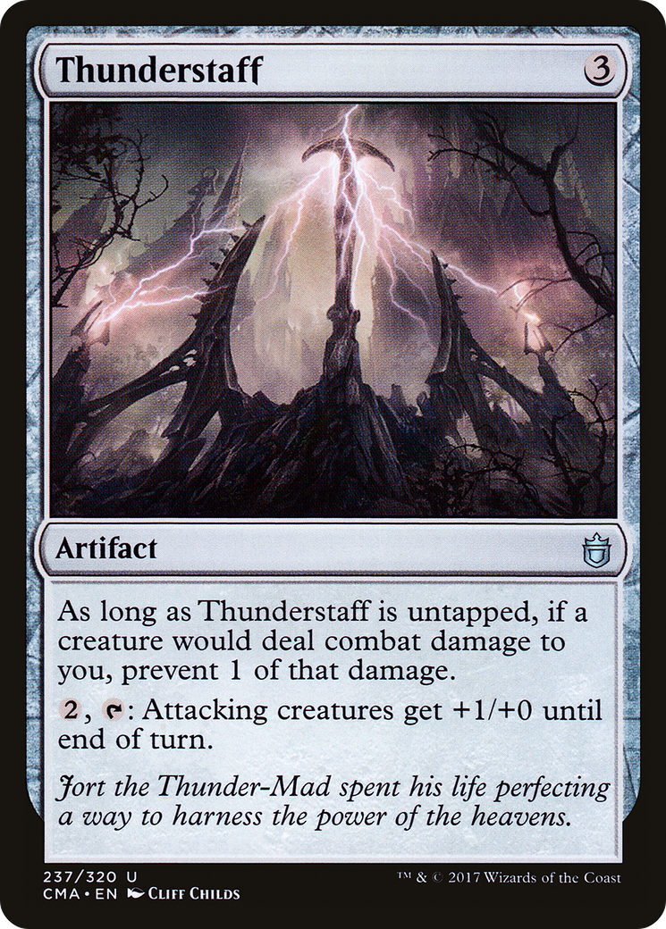 Thunderstaff (CMA-237) [Commander Anthology] MTG Single Wizards of the Coast
