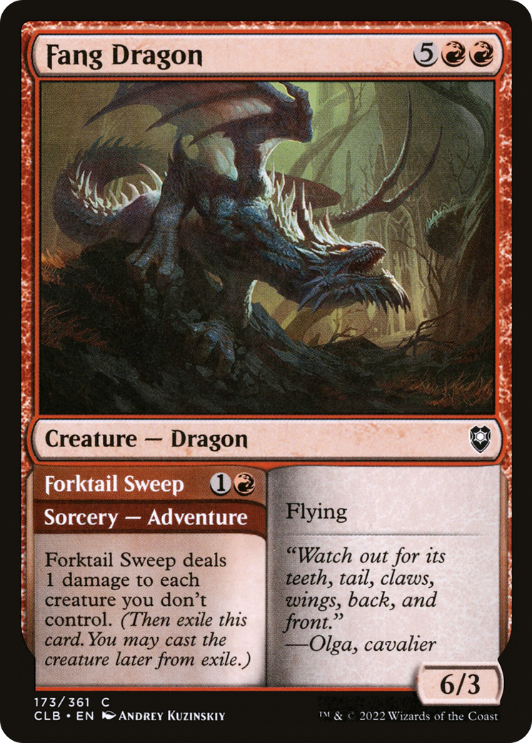 Fang Dragon (CLB-173) [Commander Legends: Battle for Baldur's Gate] Foil MTG Single Wizards of the Coast