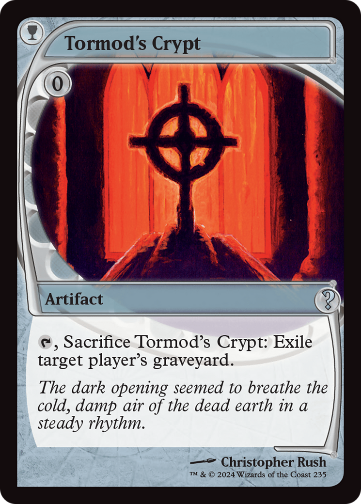 Tormod's Crypt (Future Sight) (MB2-235) [Mystery Booster] Mystery Booster 2 Foil MTG Single Wizards of the Coast