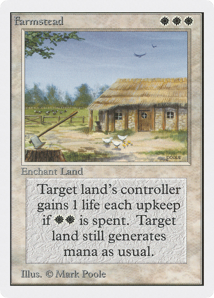 Farmstead (2ED-) [Oldschool] Unlimited Edition MTG Single Wizards of the Coast