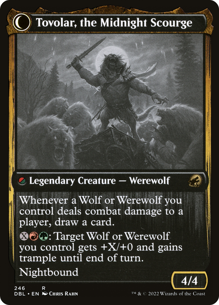 Tovolar, Dire Overlord // Tovolar, the Midnight Scourge (DBL-246) [Innistrad: Double Feature] MTG Single Wizards of the Coast