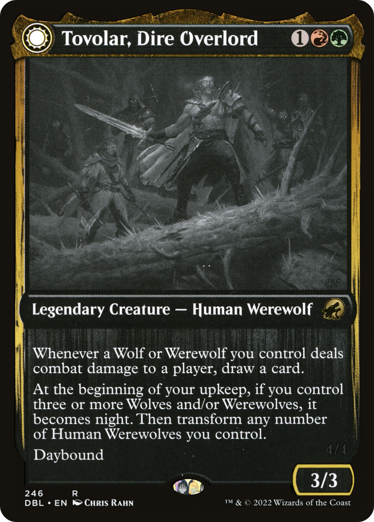 Tovolar, Dire Overlord // Tovolar, the Midnight Scourge (DBL-246) [Innistrad: Double Feature] MTG Single Wizards of the Coast