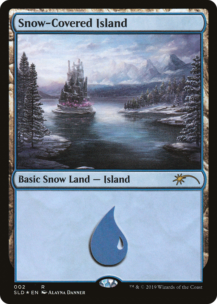 Snow-Covered Island (SLD-002) [Secret Lair] Drop Foil MTG Single Wizards of the Coast