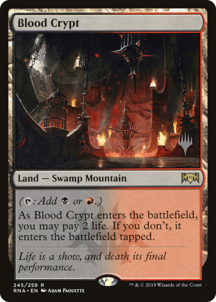 Blood Crypt (PPELD-245) [Ravnica Allegiance Promos] Foil MTG Single Wizards of the Coast