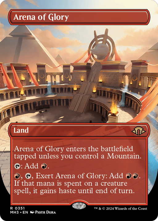 Arena of Glory (MH3-351) [Modern Horizons 3] (Borderless) Foil MTG Single Wizards of the Coast