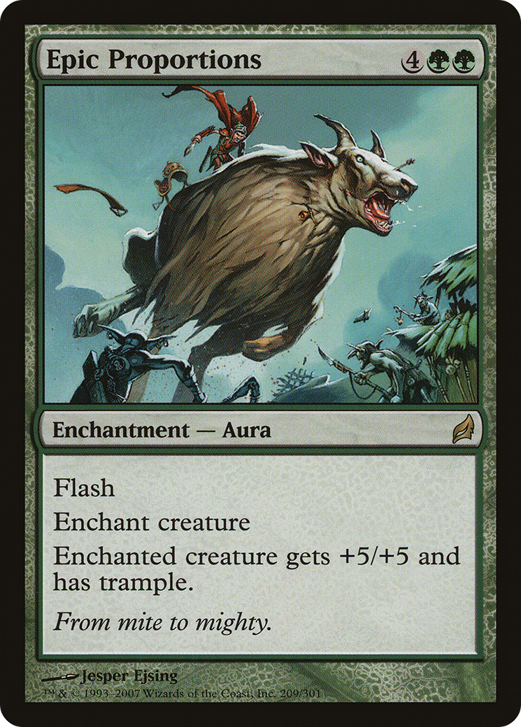 Epic Proportions (LRW-209) [Lorwyn] Foil MTG Single Wizards of the Coast