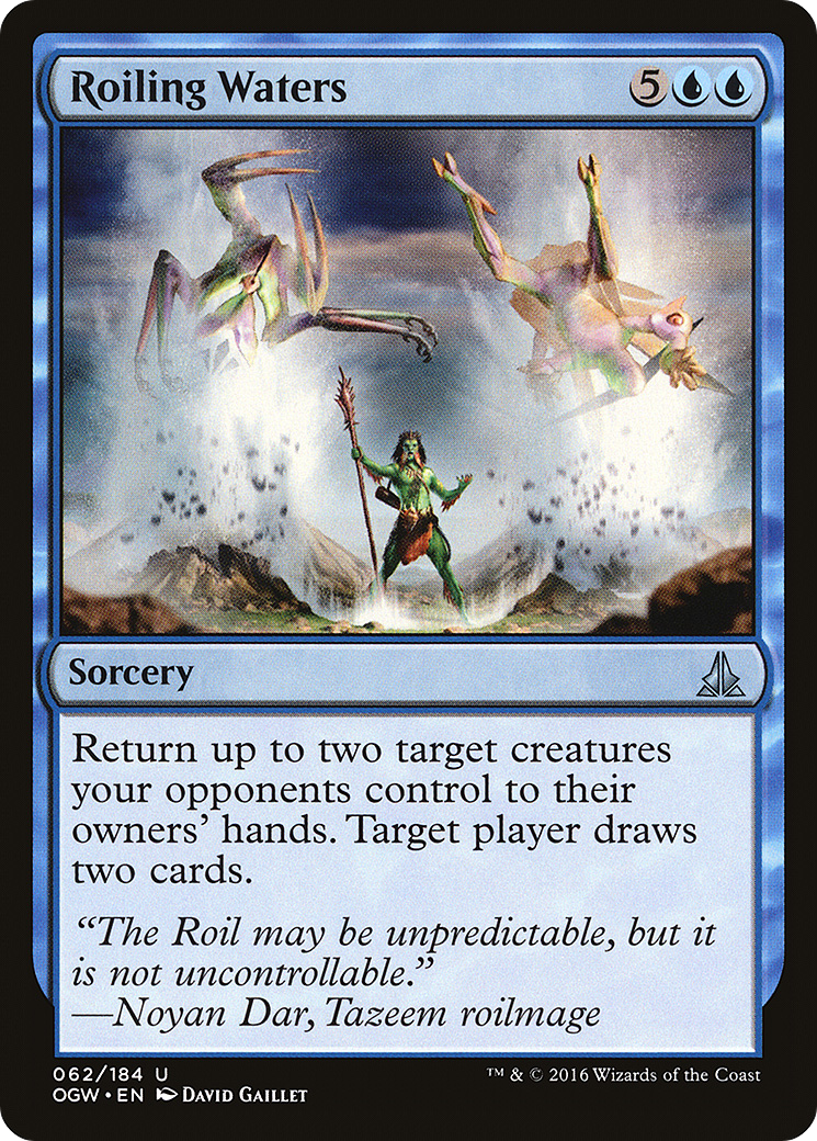 Roiling Waters (OGW-062) [Oath of the Gatewatch] Foil MTG Single Wizards of the Coast