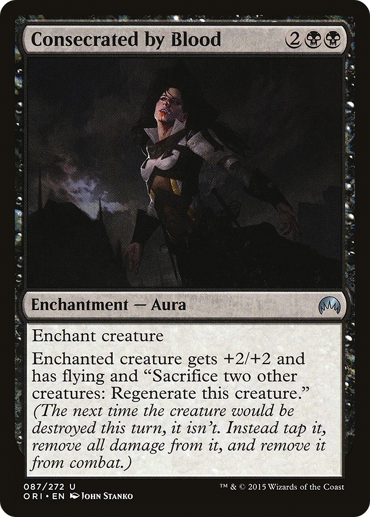 Consecrated by Blood (ORI-087) [Magic Origins] MTG Single Wizards of the Coast