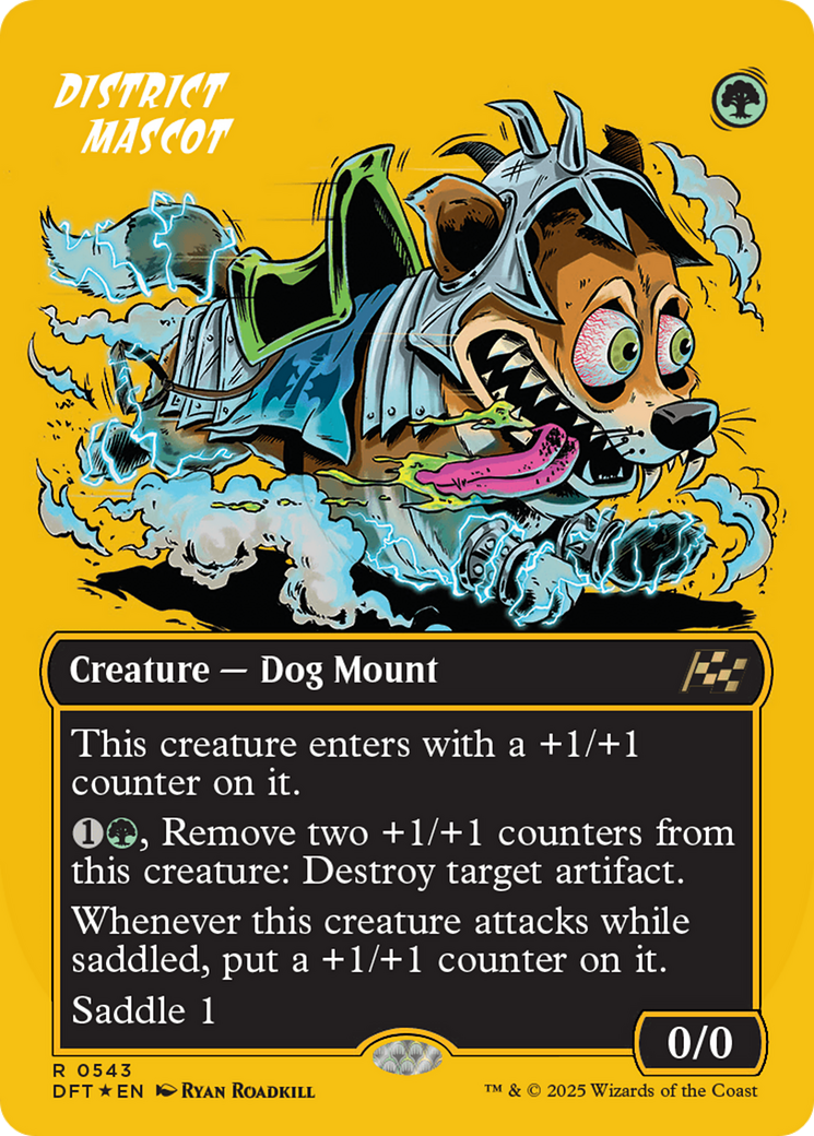 District Mascot (First-Place Foil) (DFT-543) [Aetherdrift] (Borderless) Foil MTG Single Wizards of the Coast