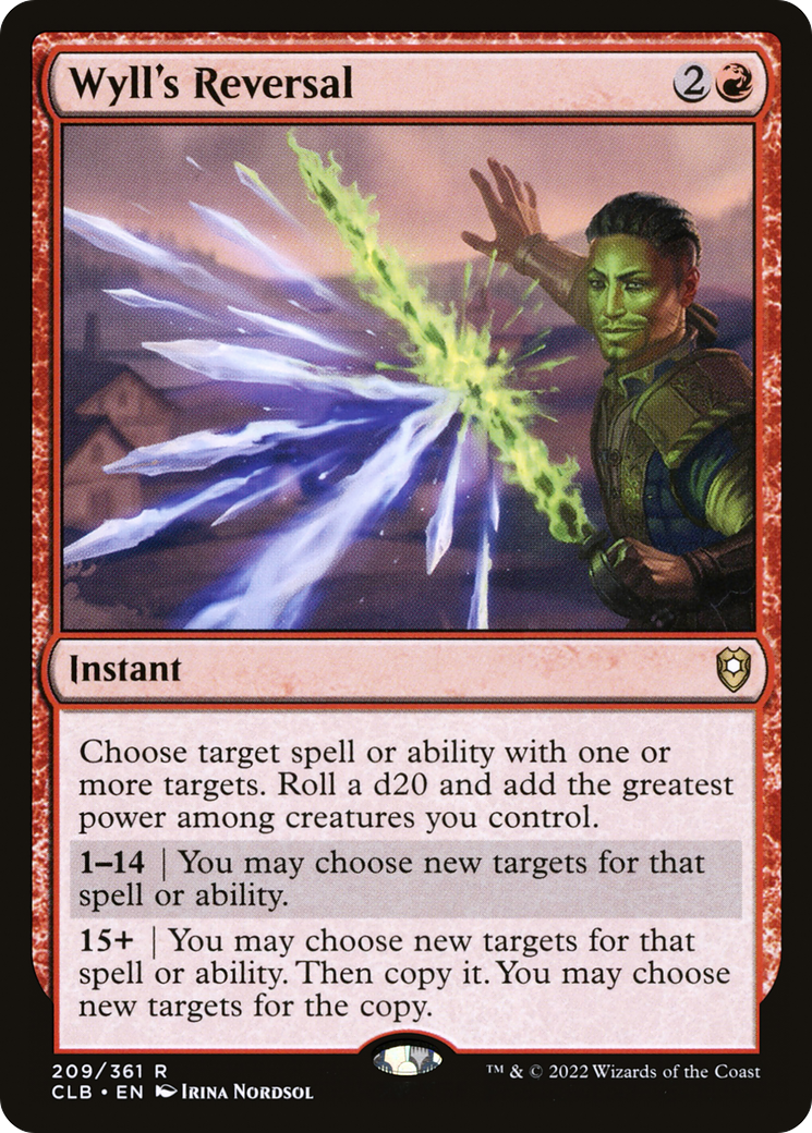 Wyll's Reversal (CLB-209) [Commander Legends: Battle for Baldur's Gate] Foil MTG Single Wizards of the Coast