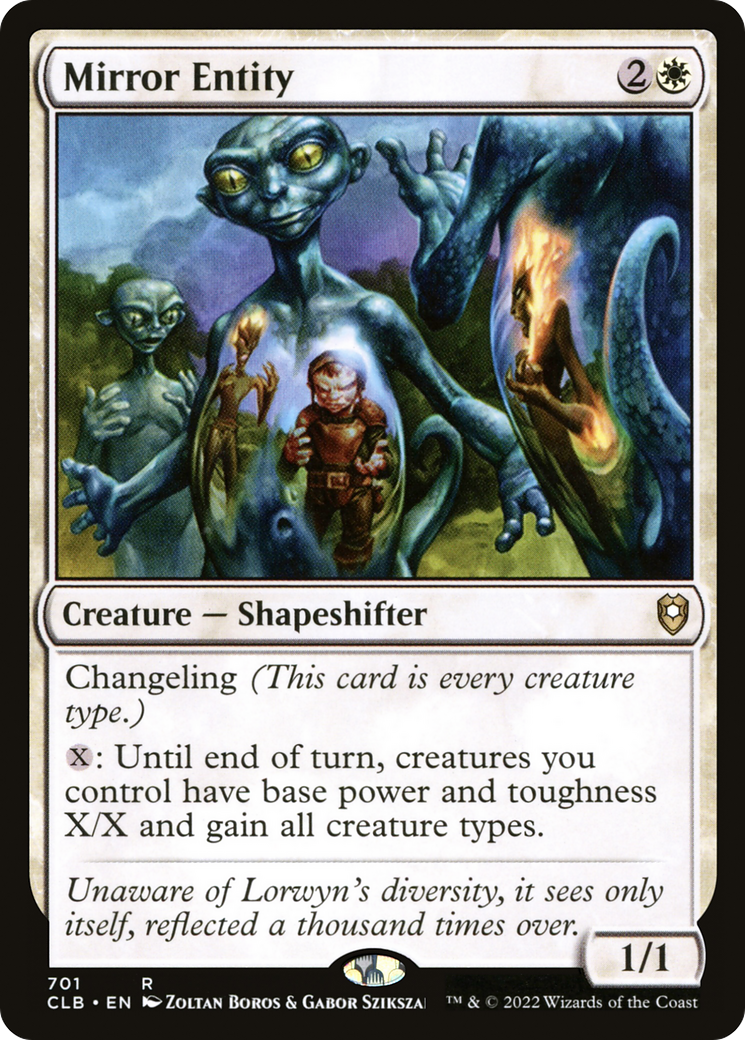 Mirror Entity (CLB-701) [Commander Legends: Battle for Baldur's Gate] MTG Single Wizards of the Coast