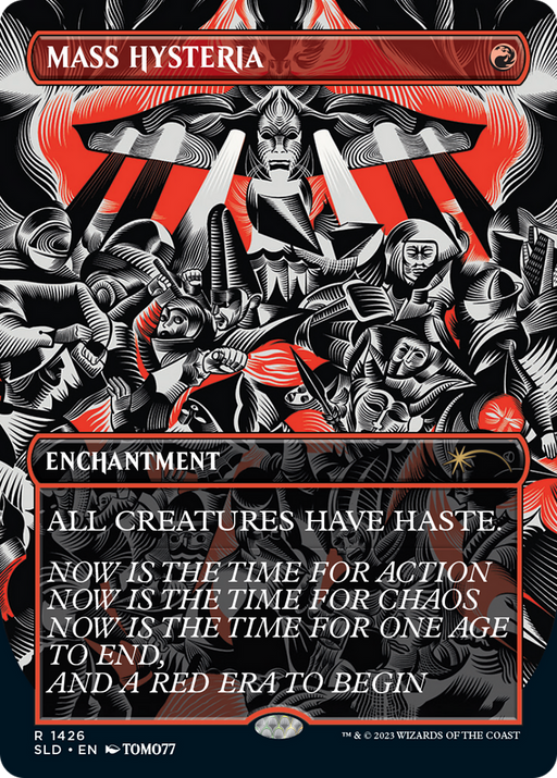 Mass Hysteria (SLD-1426) [Secret Lair] Drop (Borderless) MTG Single Wizards of the Coast