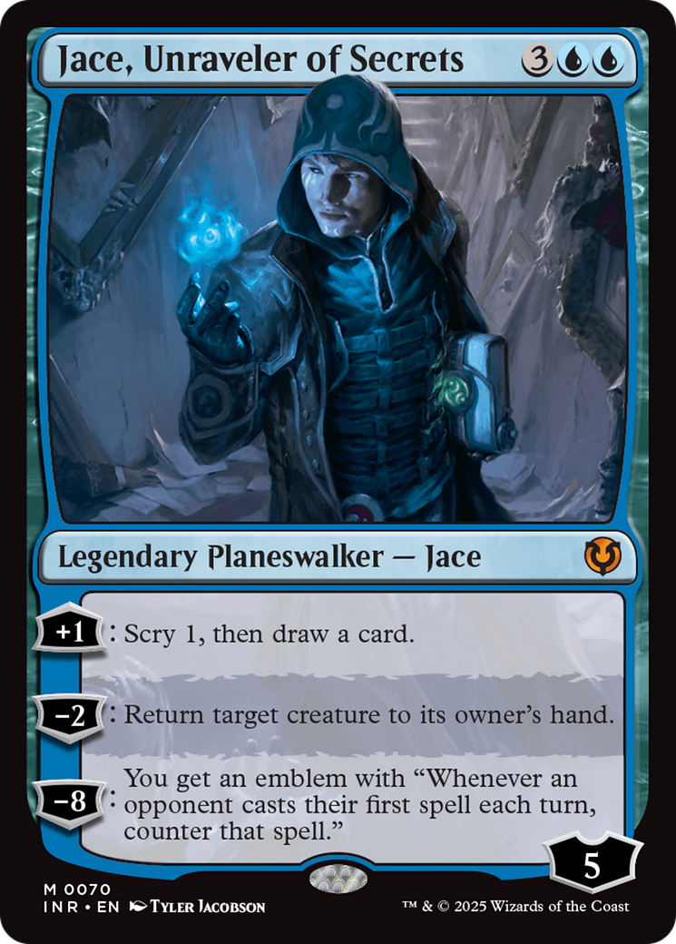 Jace, Unraveler of Secrets (INR-070) [Innistrad Remastered] Foil MTG Single Wizards of the Coast