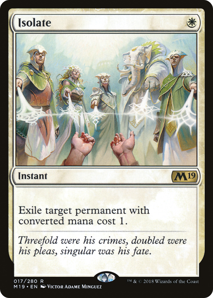 Isolate (M19-017) [Core Set 2019] MTG Single Wizards of the Coast