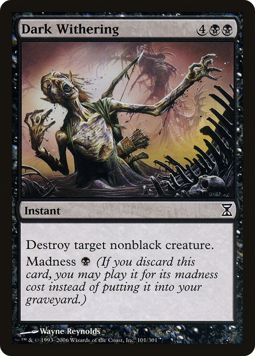Dark Withering (TSP-101) [Time Spiral] MTG Single Wizards of the Coast
