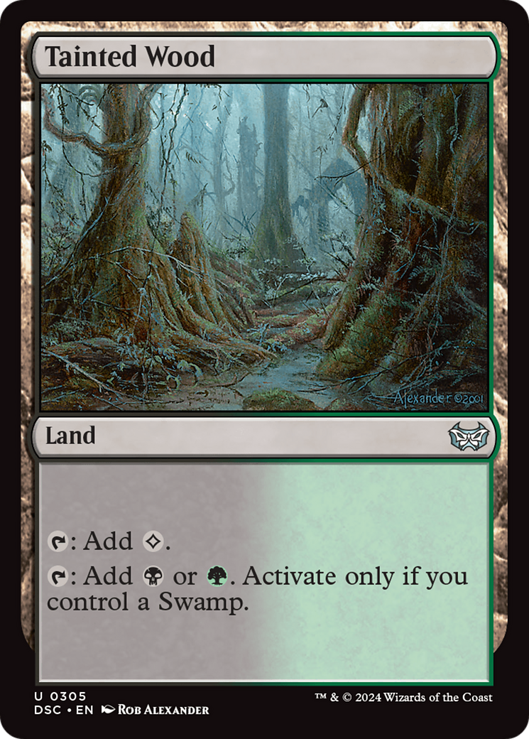 Tainted Wood (DSC-305) [Duskmourn: House of Horror Commander] MTG Single Wizards of the Coast