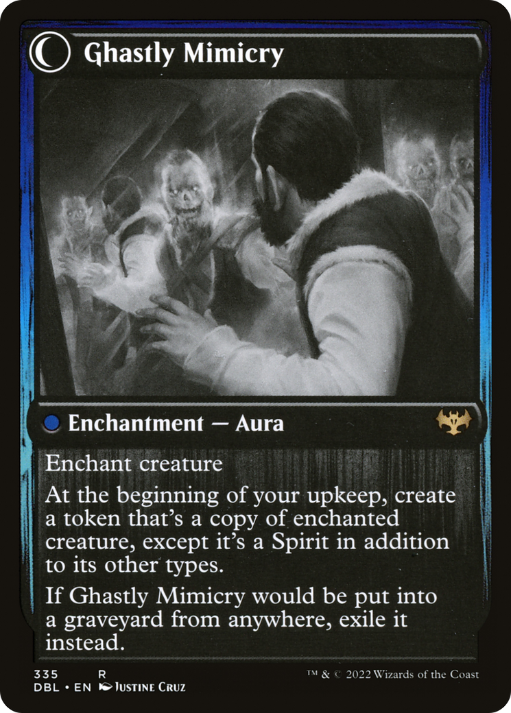 Mirrorhall Mimic // Ghastly Mimicry (DBL-335) [Innistrad: Double Feature] Foil MTG Single Wizards of the Coast