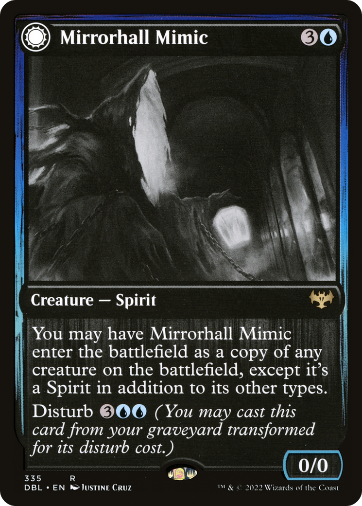 Mirrorhall Mimic // Ghastly Mimicry (DBL-335) [Innistrad: Double Feature] MTG Single Wizards of the Coast