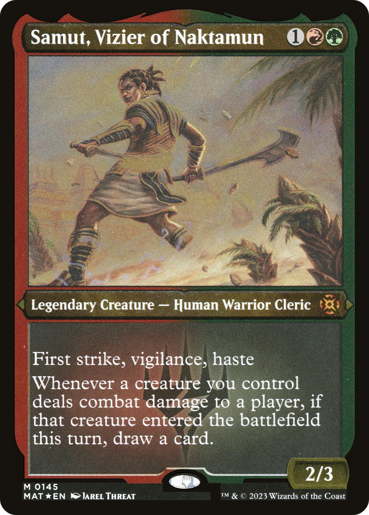Samut, Vizier of Naktamun (MAT-145) [March of the Machine: The Aftermath] Etched Foil MTG Single Wizards of the Coast