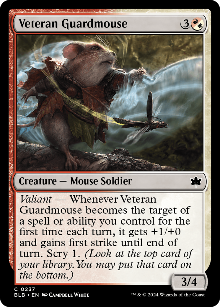 Veteran Guardmouse (BLB-237) [Bloomburrow] Foil MTG Single Wizards of the Coast