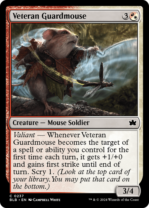 Veteran Guardmouse (BLB-237) [Bloomburrow] MTG Single Wizards of the Coast