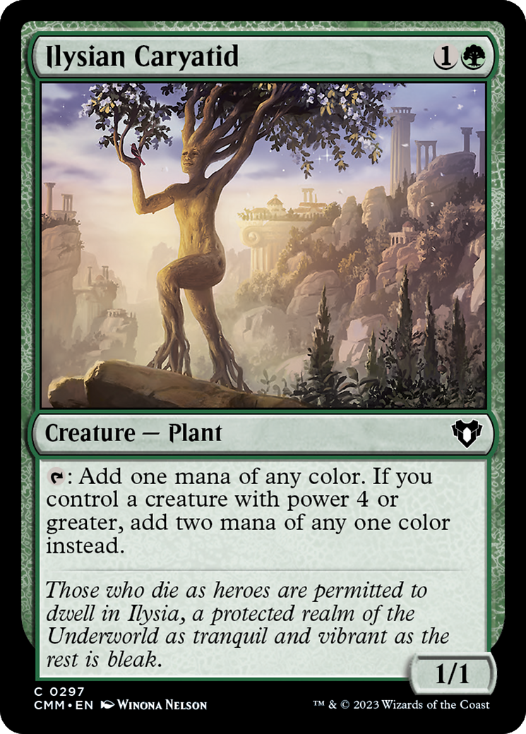 Ilysian Caryatid (CMM-297) [Commander Masters] MTG Single Wizards of the Coast