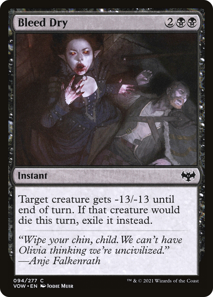 Bleed Dry (VOW-094) [Innistrad: Crimson Vow] MTG Single Wizards of the Coast