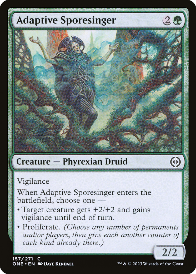 Adaptive Sporesinger (ONE-157) [Phyrexia: All Will Be One] MTG Single Wizards of the Coast
