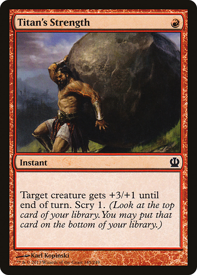 Titan's Strength (THS-145) [Theros] Foil MTG Single Wizards of the Coast