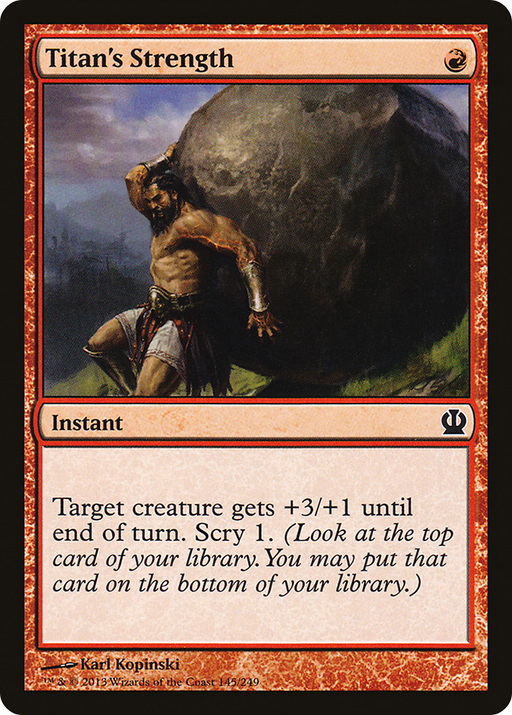 Titan's Strength (THS-145) [Theros] Foil MTG Single Wizards of the Coast