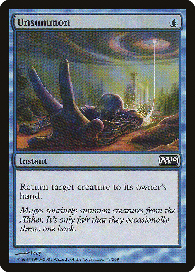 Unsummon (M10-079) [Magic 2010] MTG Single Wizards of the Coast