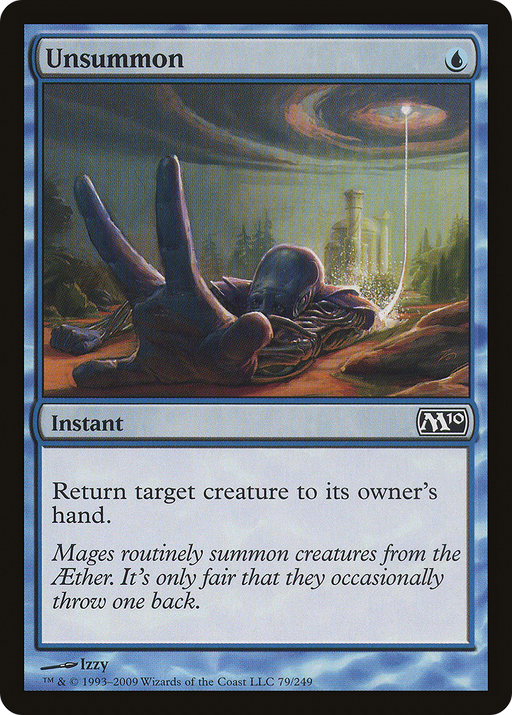 Unsummon (M10-079) [Magic 2010] MTG Single Wizards of the Coast
