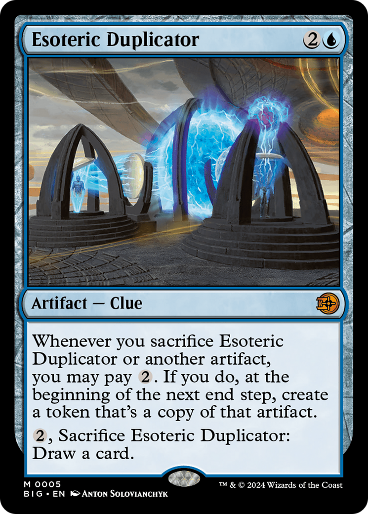 Esoteric Duplicator (BIG-005) [The Big Score] Foil MTG Single Wizards of the Coast