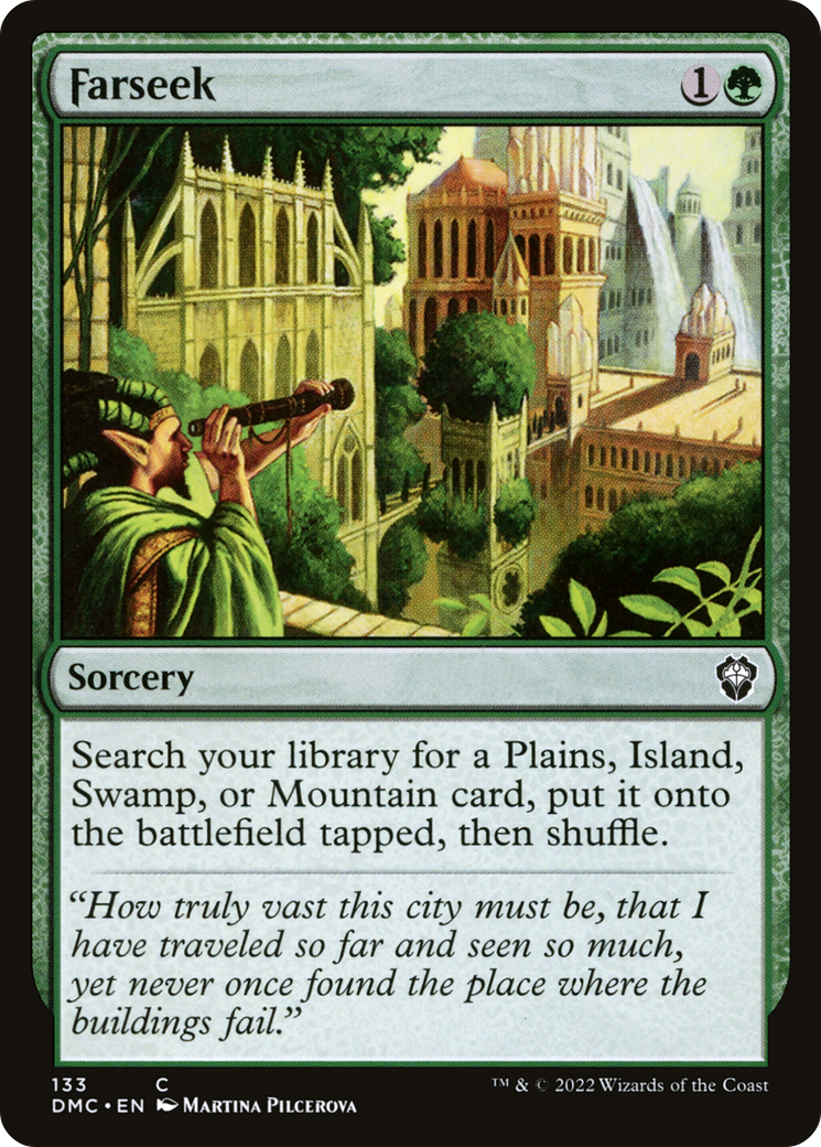 Farseek (DMC-133) [Dominaria United Commander] MTG Single Wizards of the Coast