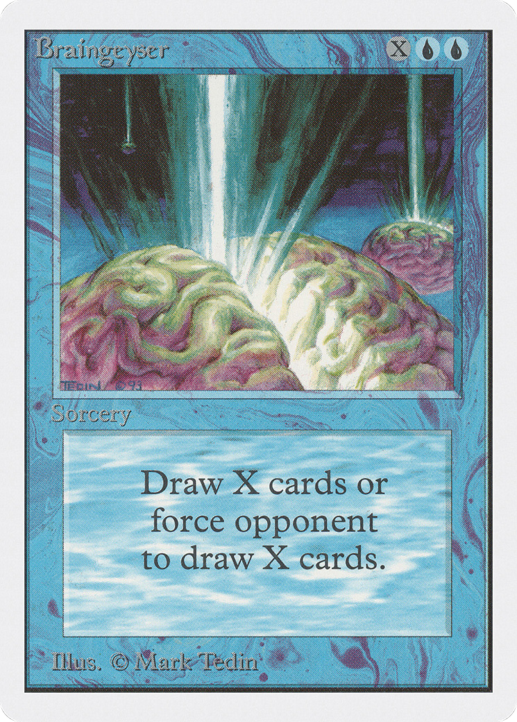 Braingeyser (2ED-) [Oldschool] Unlimited Edition MTG Single Wizards of the Coast